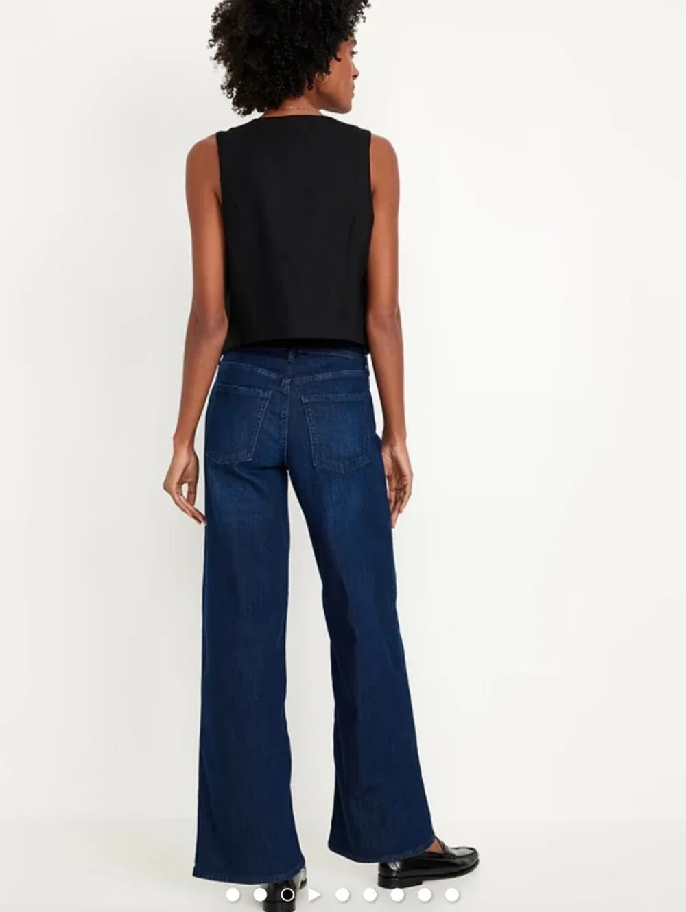 Old Navy Indigo Blue Wow Wide-Leg Women's Jeans Size 16 NWT